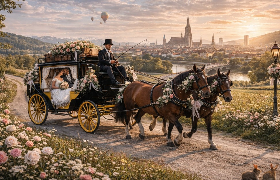 Hochzeit mit Kutsche